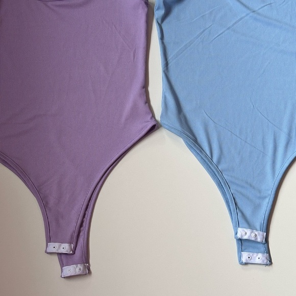 Purple and Blue Bodysuits with Scoop Neckline
Size small 2 for one (I) - Picture 3 of 6